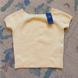 Abercrombie Kids Yellow Short Sleeve sweater tee